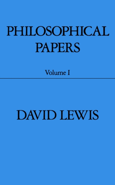 Philosophical Papers: Volume I, Paperback / softback Book