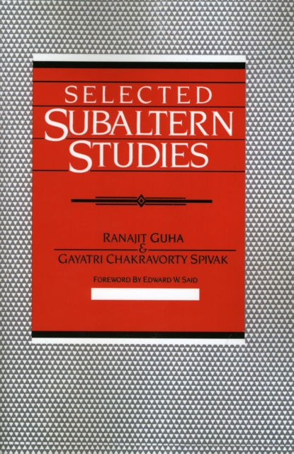 Selected Subaltern Studies, Paperback / softback Book
