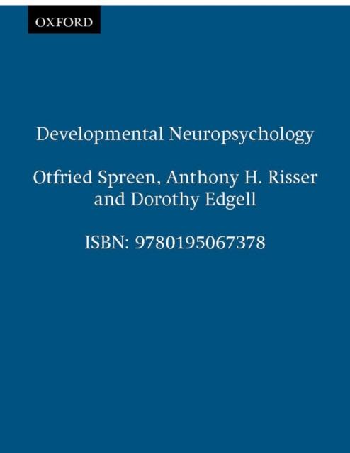 Developmental Neuropsychology, Paperback / softback Book
