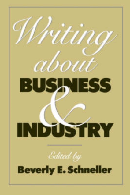 Writing about Business and Industry, Paperback / softback Book