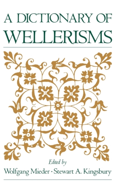 A Dictionary of Wellerisms, Hardback Book