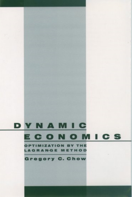 Dynamic Economics : Optimization by the Lagrange Method, Hardback Book