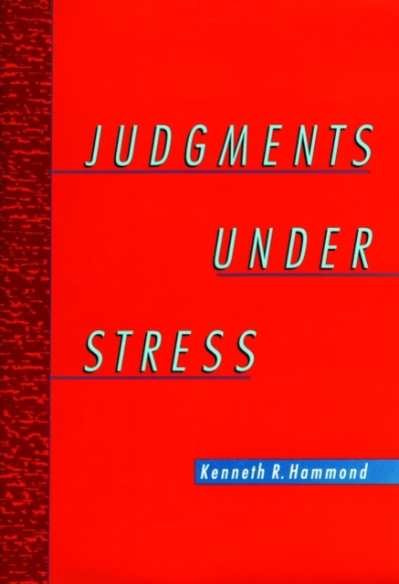 Judgments Under Stress, Hardback Book