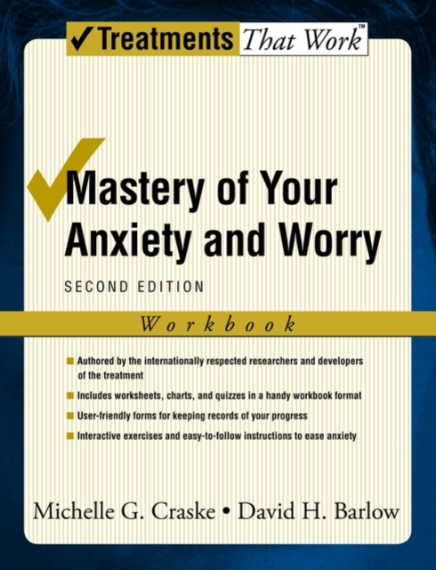 Mastery of Your Anxiety and Worry : Workbook, Paperback / softback Book