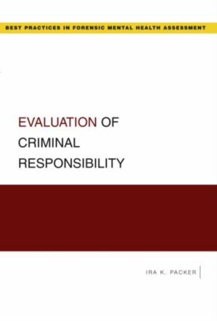 Evaluation of Criminal Responsibility, Paperback / softback Book