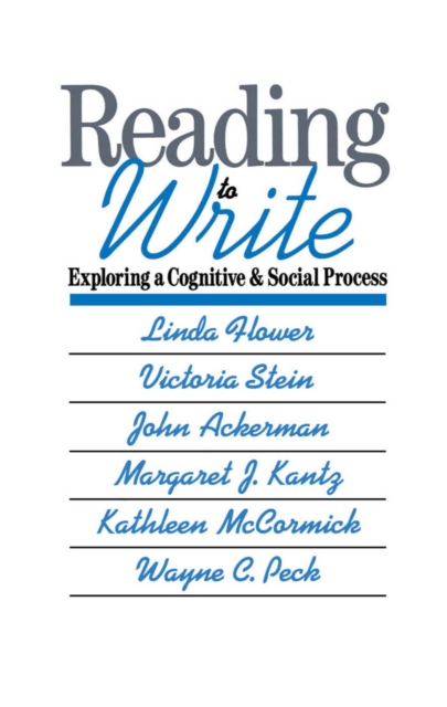 Reading-to-Write : Exploring a Cognitive and Social Process, PDF eBook