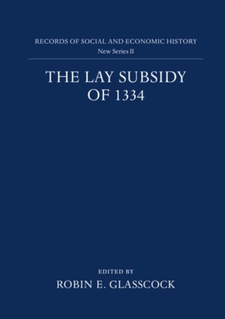 The Lay Subsidy of 1334, Hardback Book