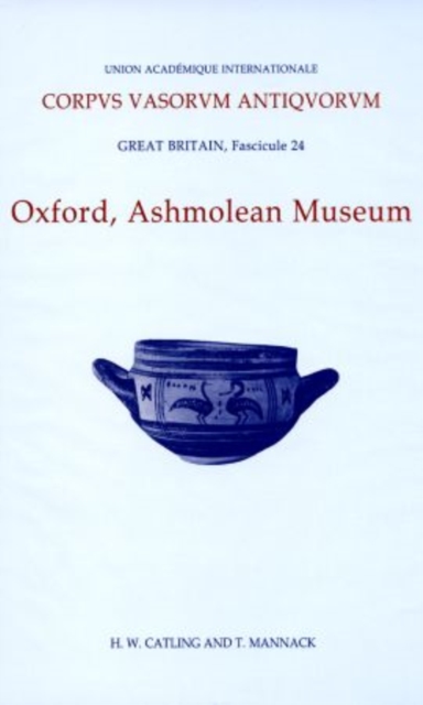 Corpus Vasorum Antiquorum, Great Britain Fascicule 24, Oxford Ashmolean Museum, Fascicule 4, Hardback Book