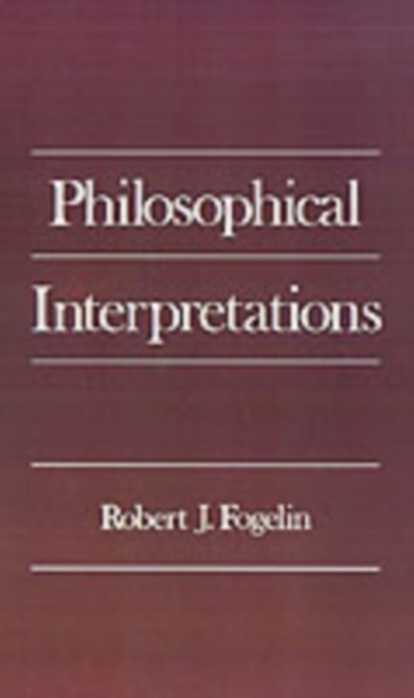 Philosophical Interpretations, PDF eBook