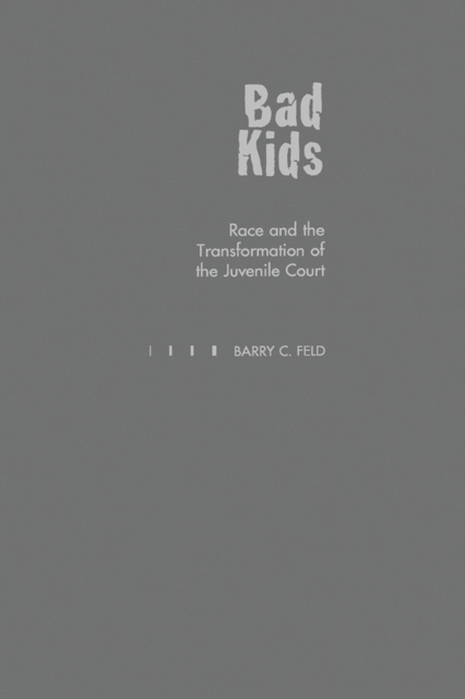 Bad Kids : Race and the Transformation of the Juvenile Court, PDF eBook