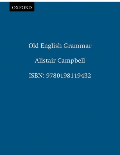 Old English Grammar, Paperback / softback Book