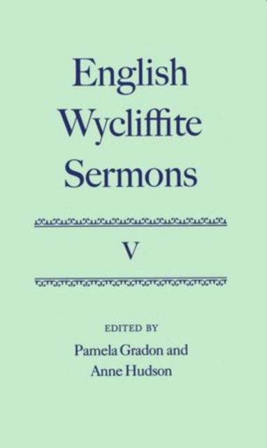 English Wycliffite Sermons: Volume V, Hardback Book