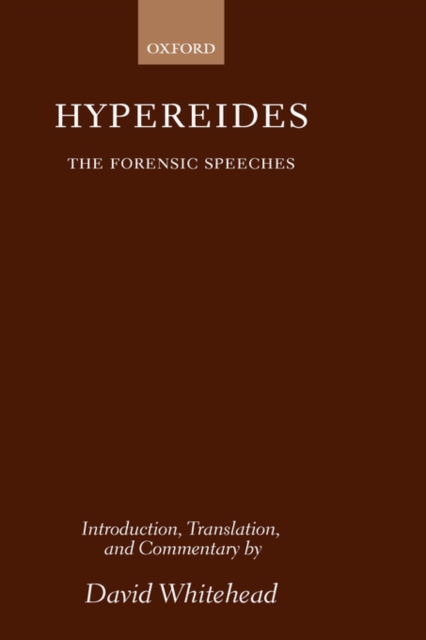 Hypereides: The Forensic Speeches, Hardback Book