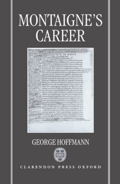 Montaigne's Career, Hardback Book
