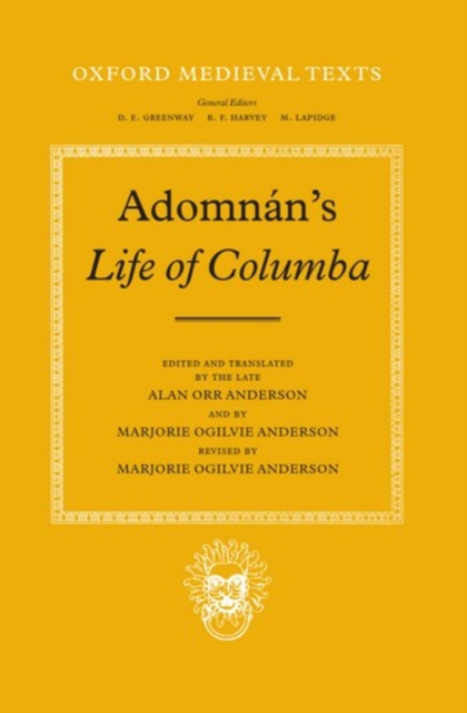 Adomnan's Life of Columba, Hardback Book