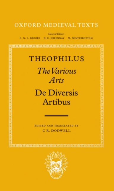 The Various Arts : (De Diversis Artibus), Hardback Book