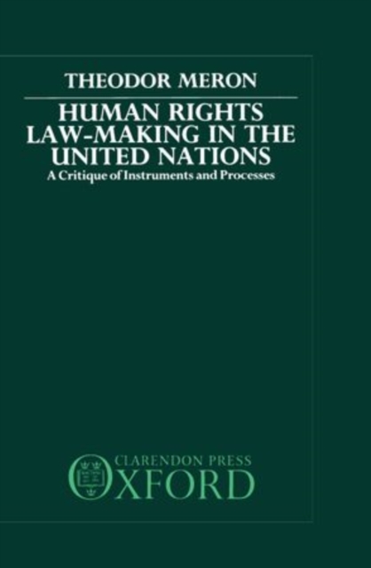 Human Rights Law-Making in the United Nations : A Critique of Instruments and Process, Hardback Book
