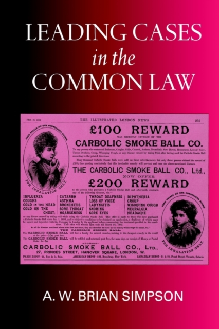 Leading Cases in the Common Law, Paperback / softback Book