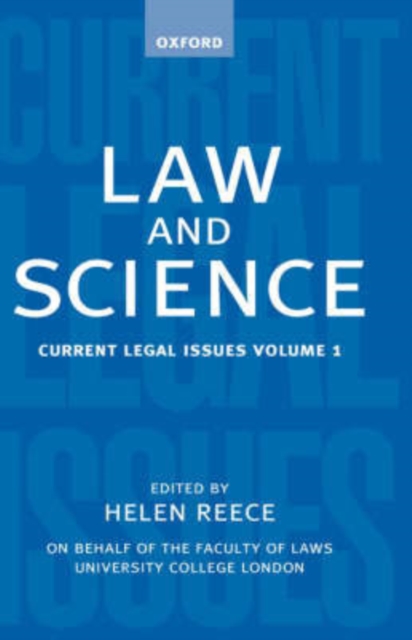 Law and Science : Current Legal Issues 1998: Volume 1, Hardback Book
