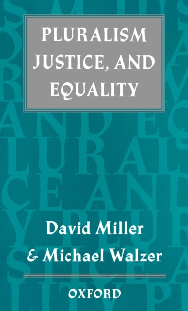 Pluralism, Justice, and Equality, Hardback Book