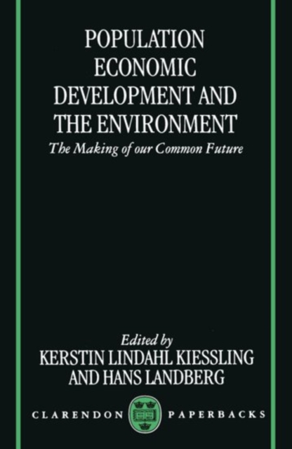 Population, Economic Development, and the Environment, Paperback / softback Book