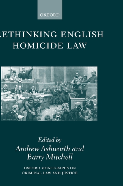 Rethinking English Homicide Law, Hardback Book