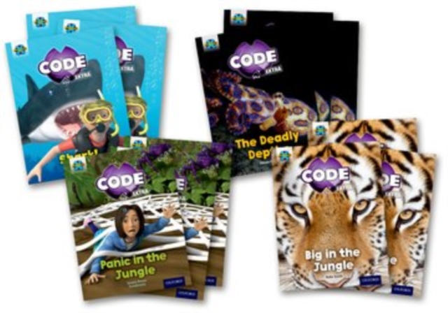 Project X CODE Extra: Green Book Band, Oxford Level 5: Jungle Trail and Shark Dive, Class pack of 12, Paperback / softback Book
