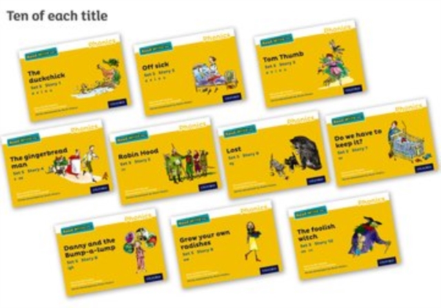 Read Write Inc. Phonics: Yellow Set 5 Core Storybooks (Pack of 100), Paperback / softback Book