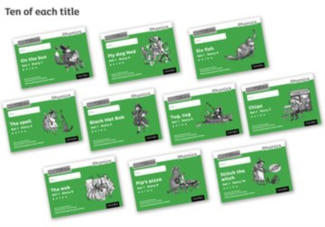 Read Write Inc. Phonics: Green Set 1 Core Black & White Storybooks (Pack of 100), Paperback / softback Book