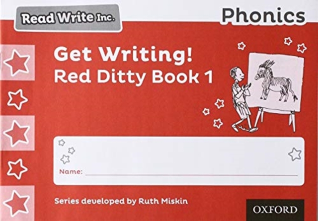 Read Write Inc. Phonics: Get Writing! Red Ditty Book 1 Pack of 10, Paperback / softback Book