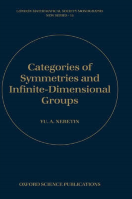 Categories of Symmetries and Infinite-Dimensional Groups, Hardback Book