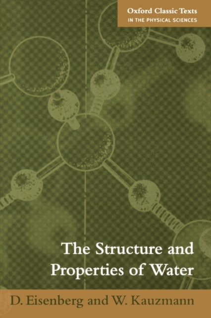 The Structure and Properties of Water, Paperback / softback Book