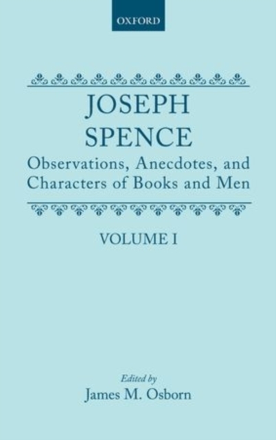 Observations, Anecdotes and Characters of Books of Man Collected from Conversations : Volume I, Hardback Book