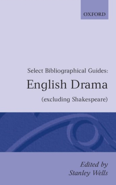 English Drama : (Excluding Shakespeare), Paperback / softback Book