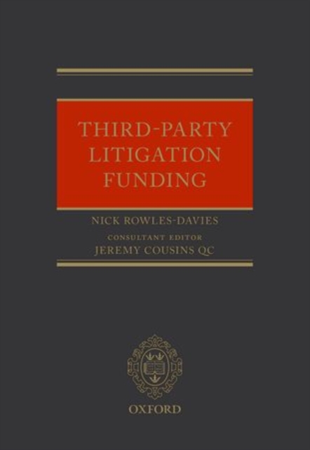 Third Party Litigation Funding, Hardback Book