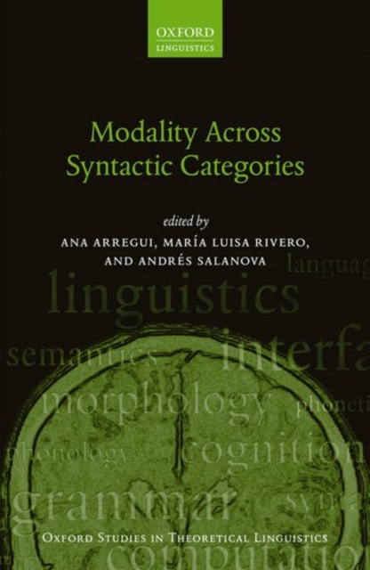 Modality Across Syntactic Categories, Hardback Book
