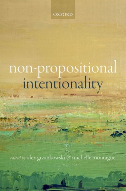 Non-Propositional Intentionality, Hardback Book