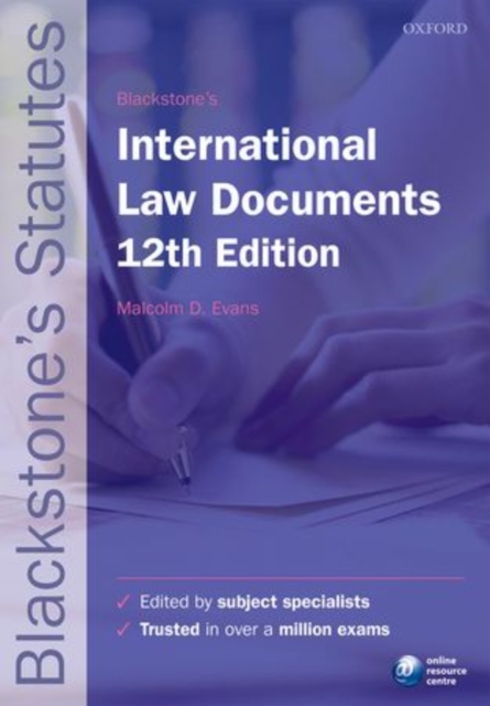 Blackstone's International Law Documents, Paperback Book