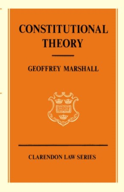 Constitutional Theory, Paperback / softback Book