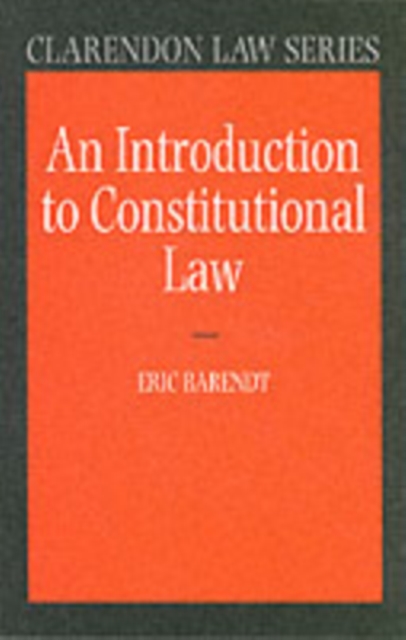 An Introduction to Constitutional Law, Paperback / softback Book