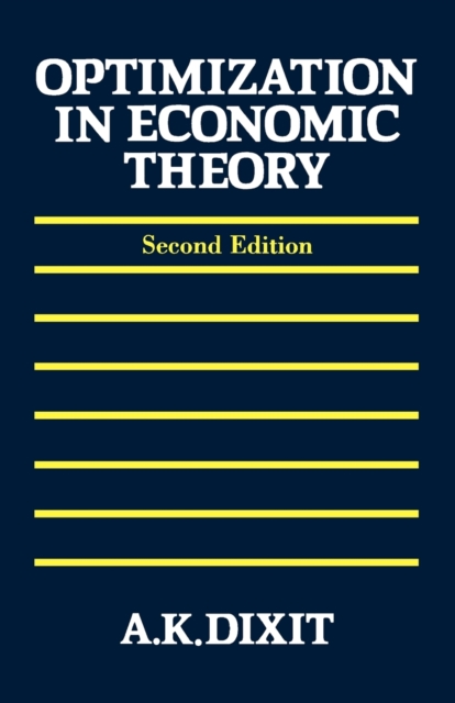 Optimization in Economic Theory, Paperback / softback Book