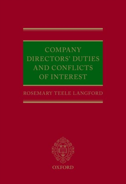 Company Directors' Duties and Conflicts of Interest, Hardback Book