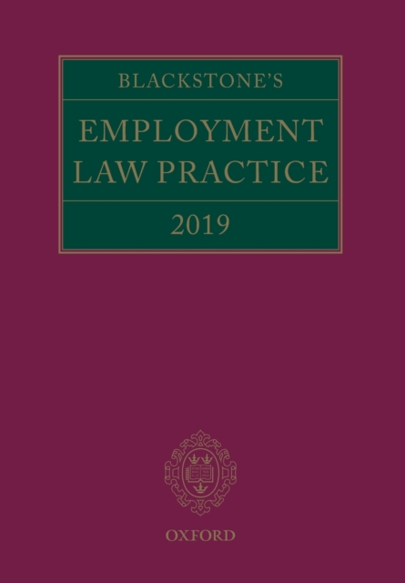 Blackstone's Employment Law Practice 2019, Paperback / softback Book