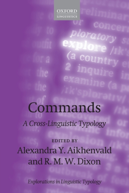 Commands : A Cross-Linguistic Typology, Paperback / softback Book