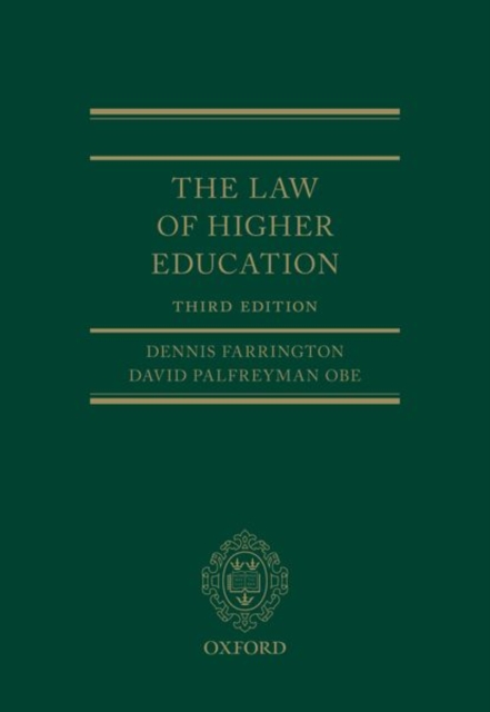 The Law of Higher Education, Hardback Book