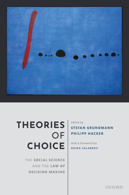 Theories of Choice : The Social Science and the Law of Decision Making, Hardback Book
