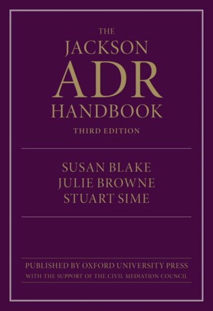 The Jackson ADR Handbook, Paperback / softback Book