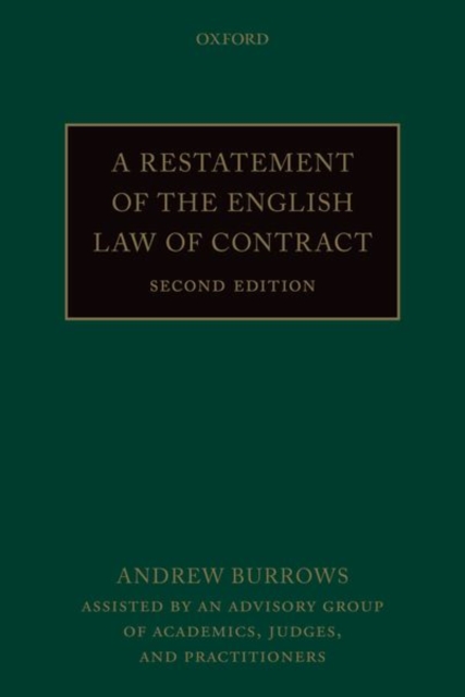 A Restatement of the English Law of Contract, Paperback / softback Book