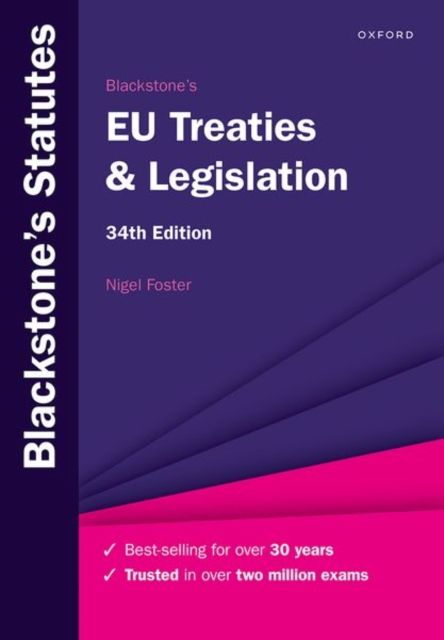 Blackstone's EU Treaties & Legislation, Paperback / softback Book