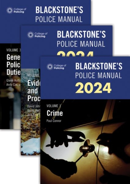 Blackstone's Police Manuals Three Volume Set 2024, Paperback / softback Book